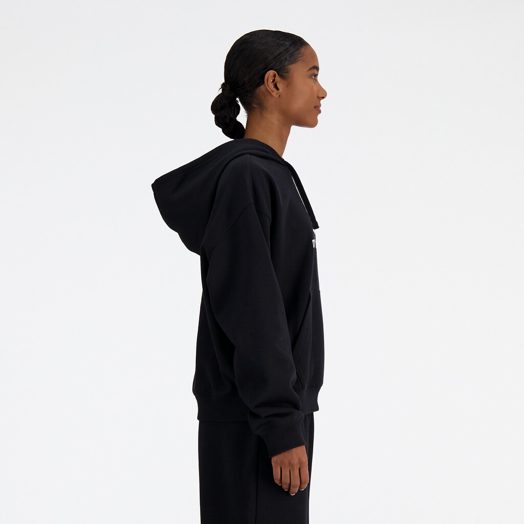 New Balance - W Sport Essentials French Terry Stacked Logo Hoodie - black