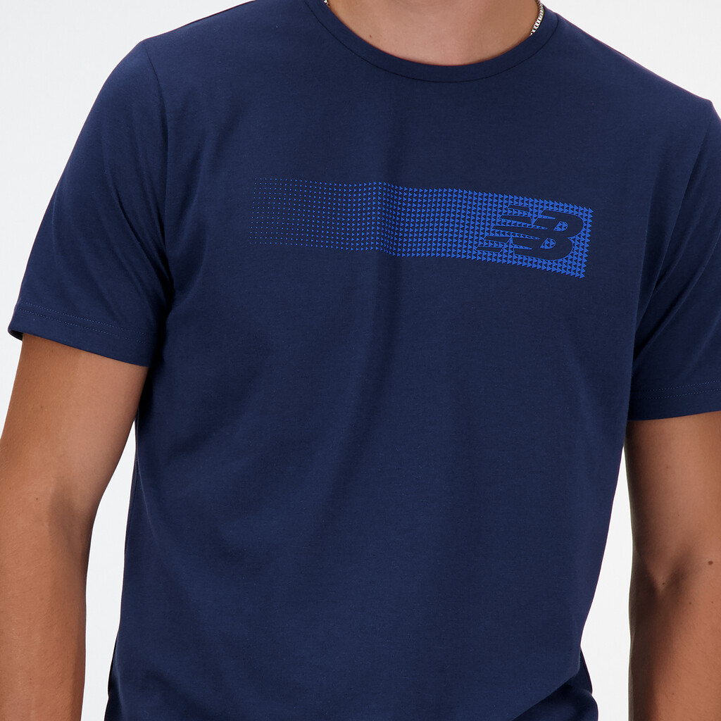 New Balance - New Balance Heathertech Graphic T-Shirt - nb navy
