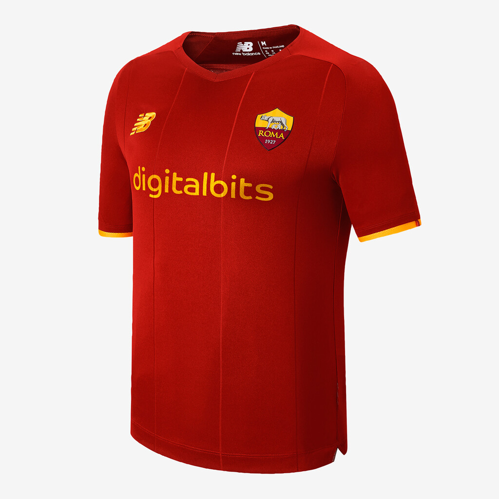 New Balance - AS Roma Home Junior SS Jersey 21/22 - home