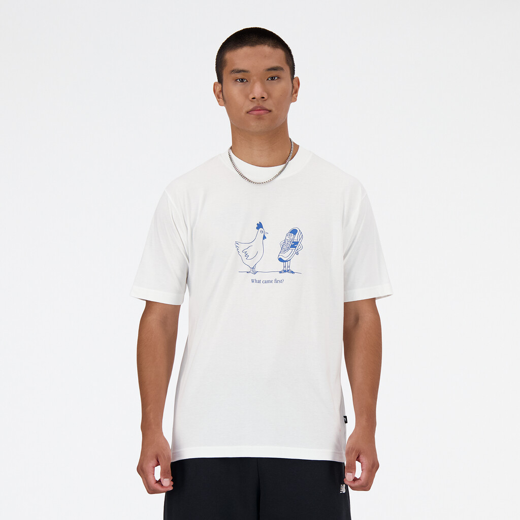 New Balance - New Balance Chicken Or Shoe Relaxed Tee - white