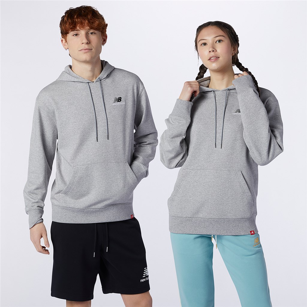 New Balance - NB Essentials Embroidered Hoodie - athletic grey