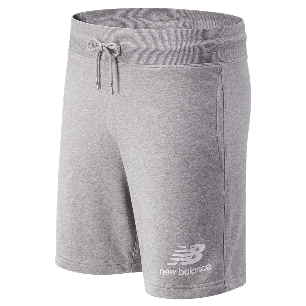 New Balance - Essentials Stacked Logo Short - athletic grey