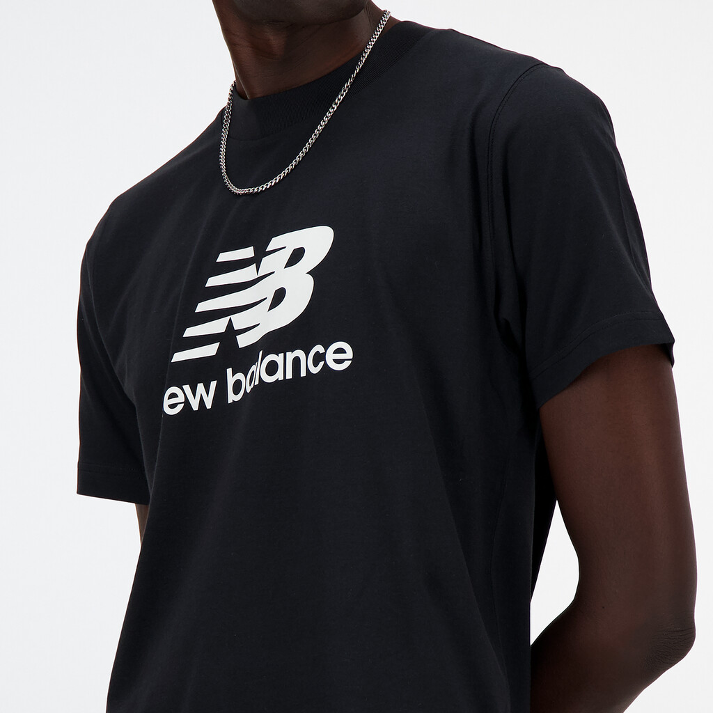 New Balance - Sport Essentials Stacked Logo T-Shirt - black