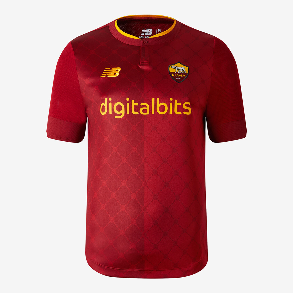 New Balance - AS Roma Home Junior SS Jersey 22/23 - home