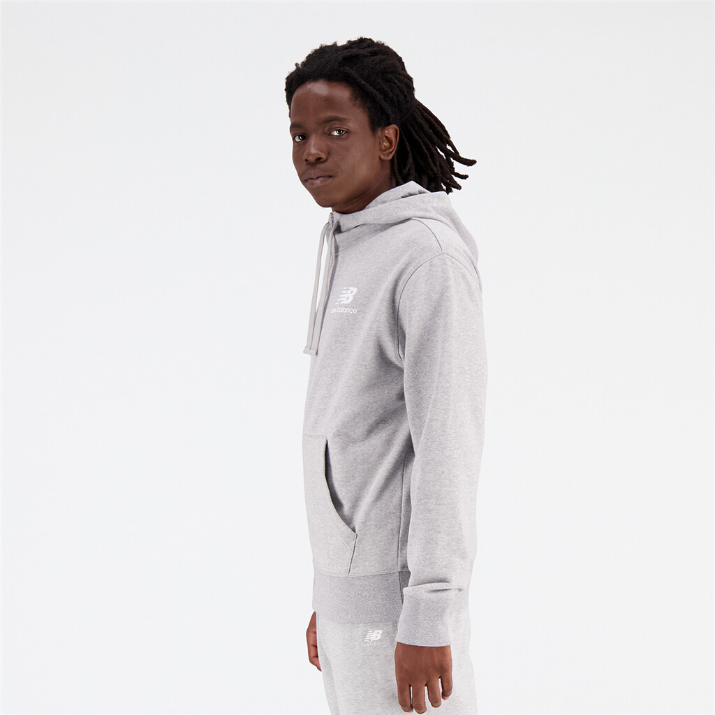 New Balance - Essentials Stacked Logo Jacket - athletic grey