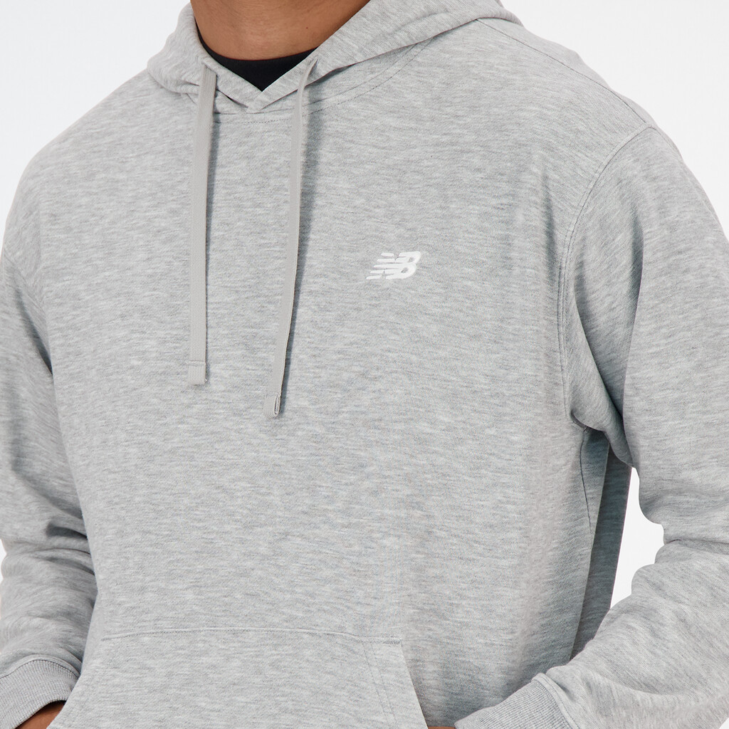 New Balance - Sport Essentials Small Logo French Terry Hoodie - athletic grey