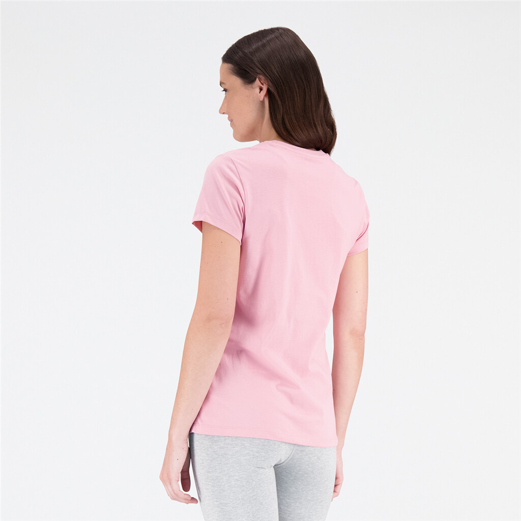 New Balance - W Essentials Stacked Logo T-Shirt - hazy rose
