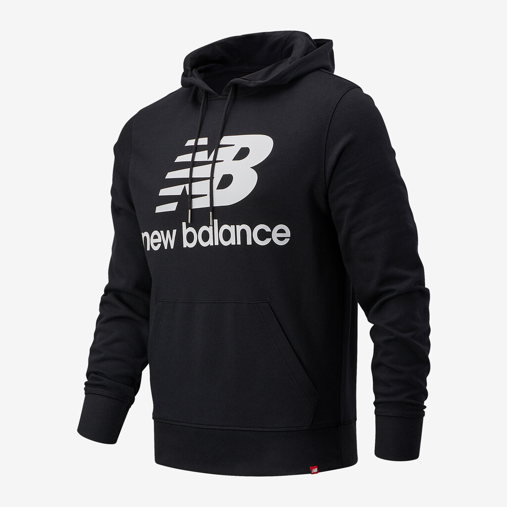 New Balance - Essentials Stacked Logo PO Hoodie - black