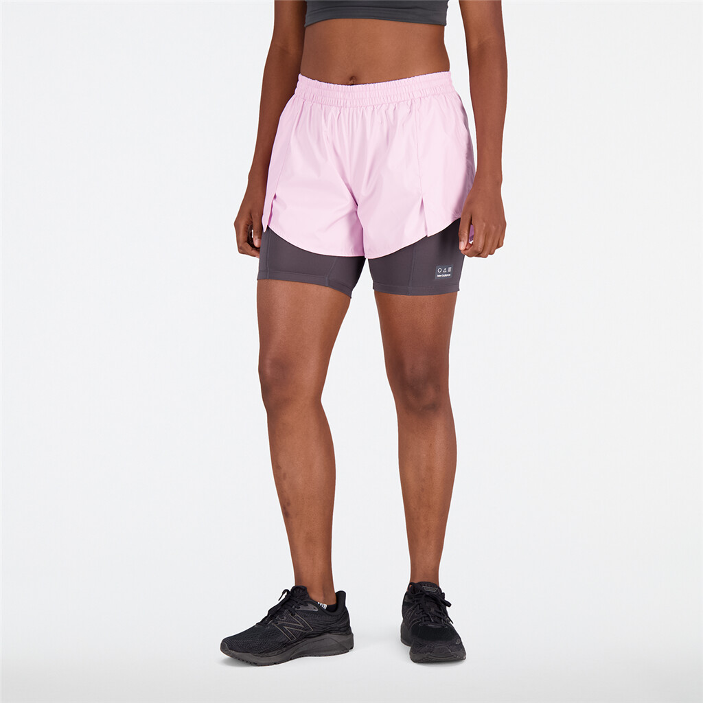 New Balance - W Impact Run AT 3 In 2-in-1 Short - lilac cloud