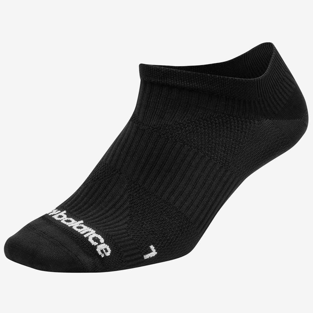 New Balance - NB Run Foundation Flat Knit No Show Sock 1 Pair - black