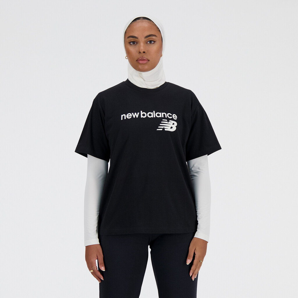 New Balance - W NB Sport Jersey Graphic Relaxed T-Shirt - black