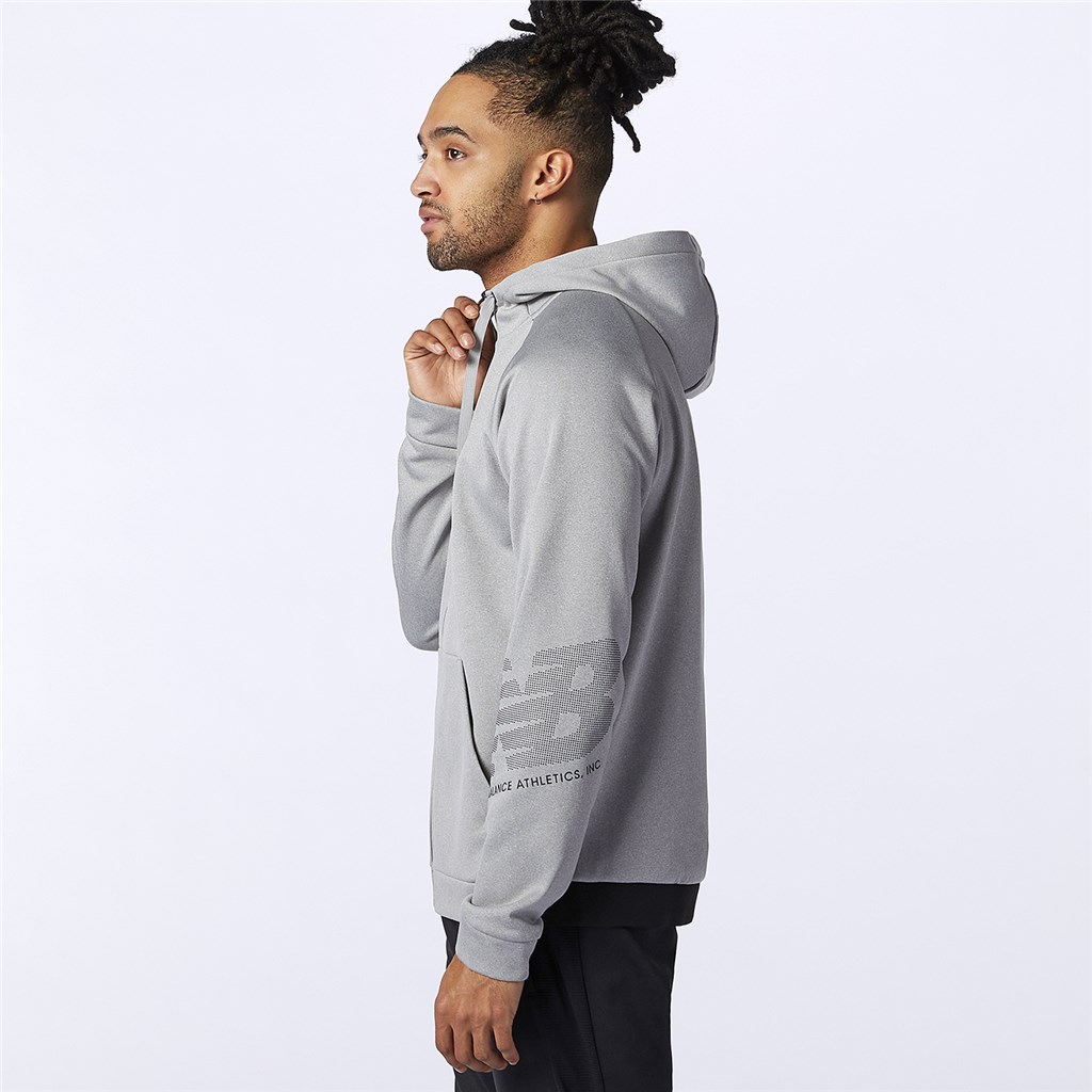 New Balance - Tenacity Fleece Full Zip Hoodie - athletic grey