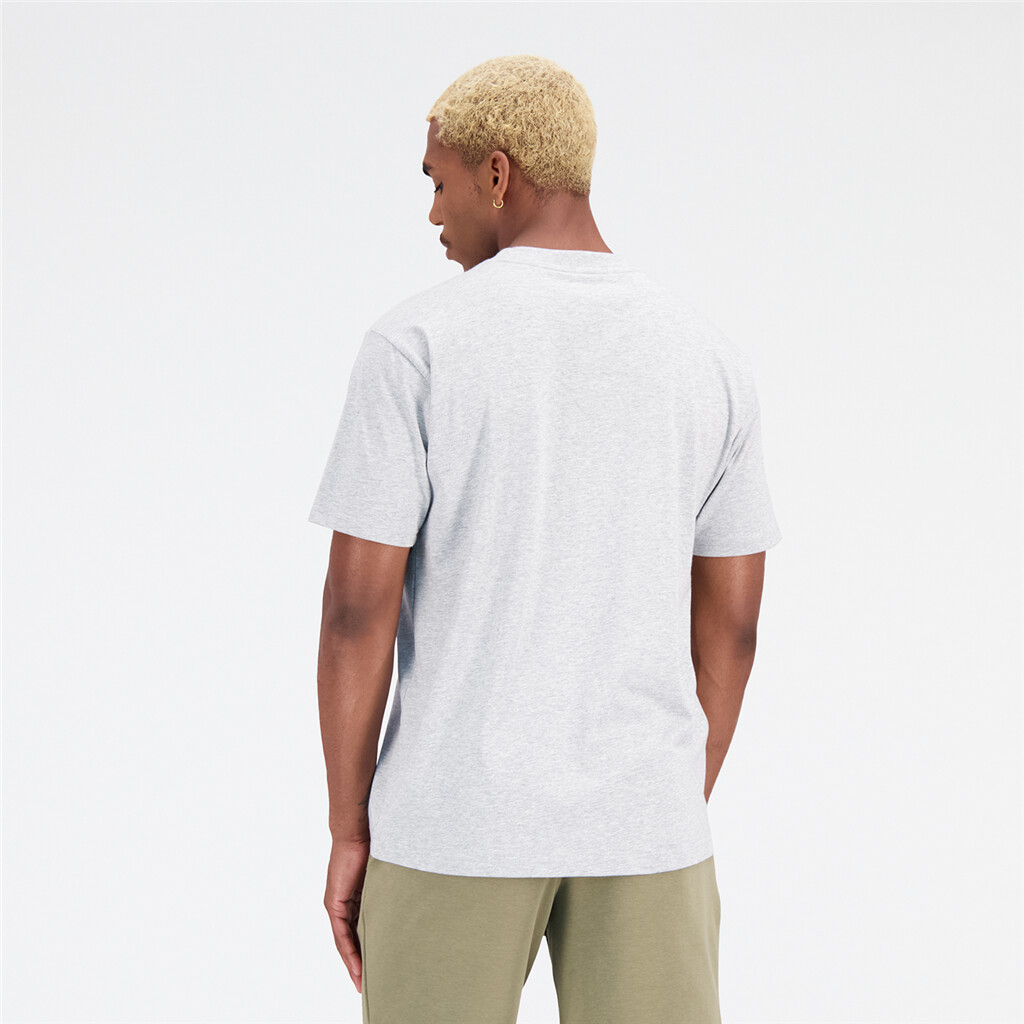 New Balance - Essentials Stacked Logo T-Shirt - athletic grey