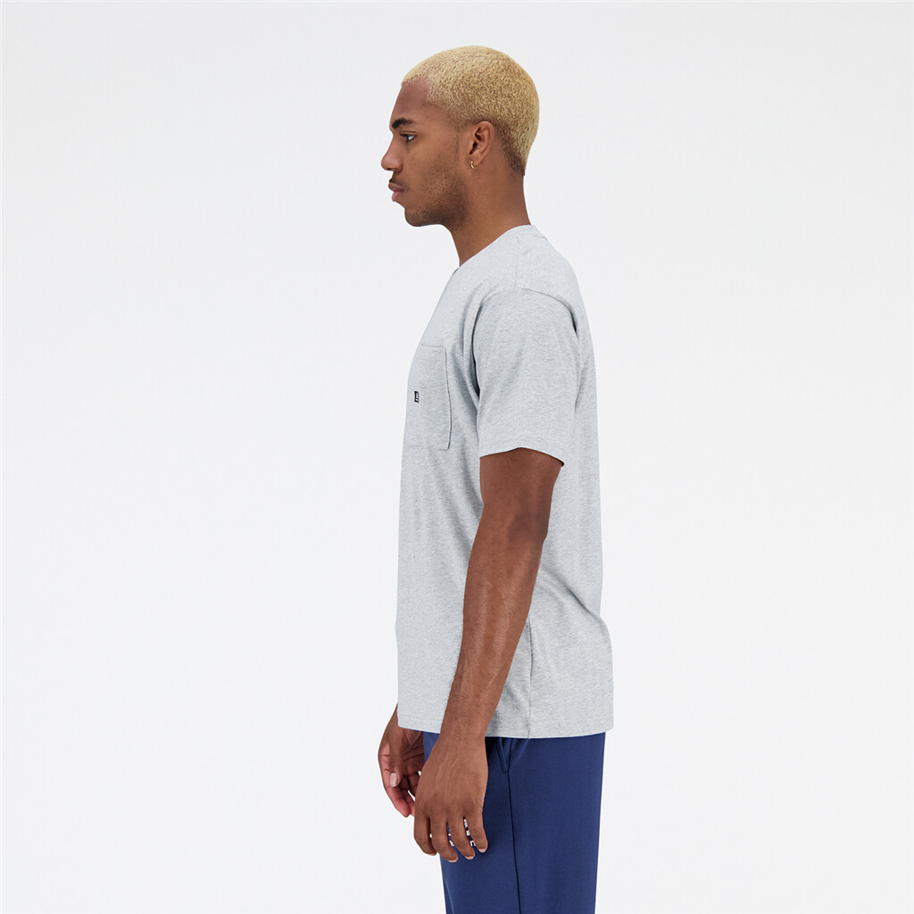 New Balance - Essentials Reimagined Pocket T-Shirt - athletic grey