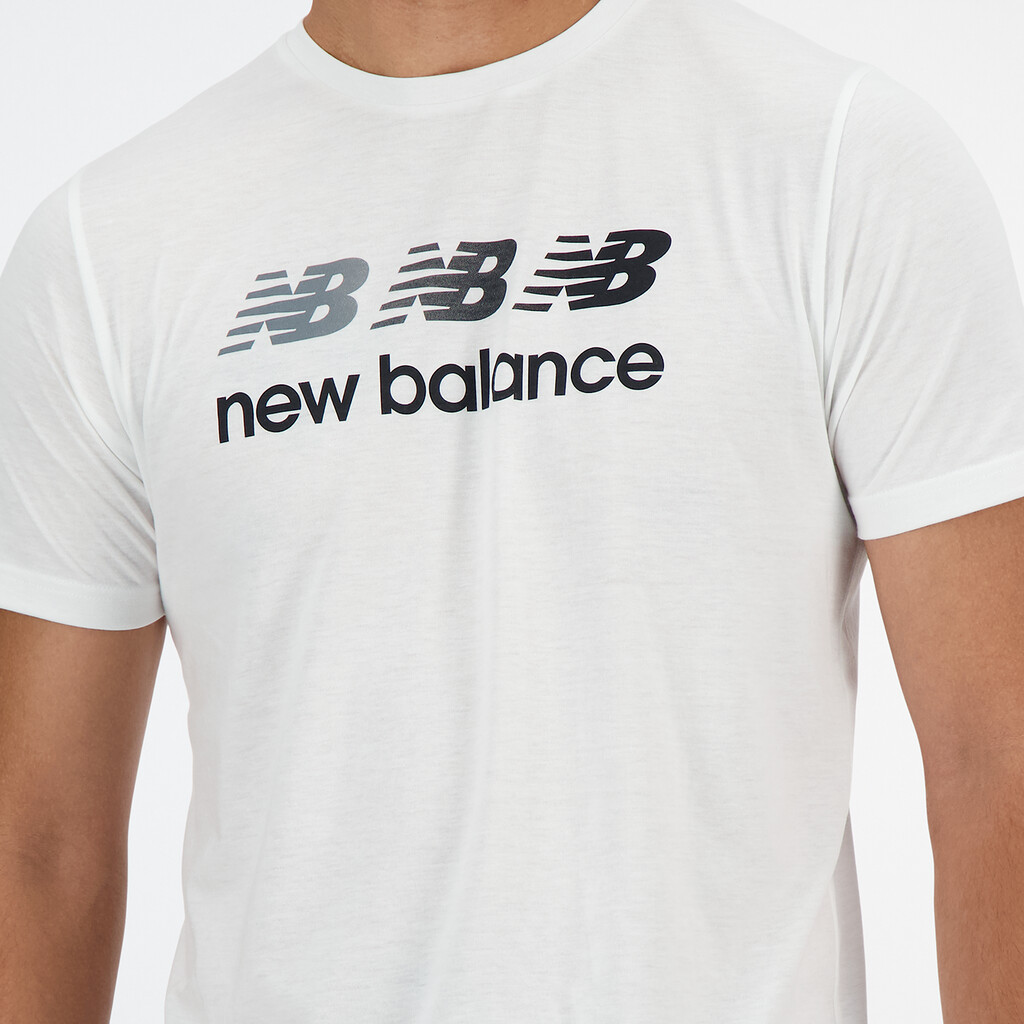 New Balance - New Balance Heathertech Graphic T-Shirt - white