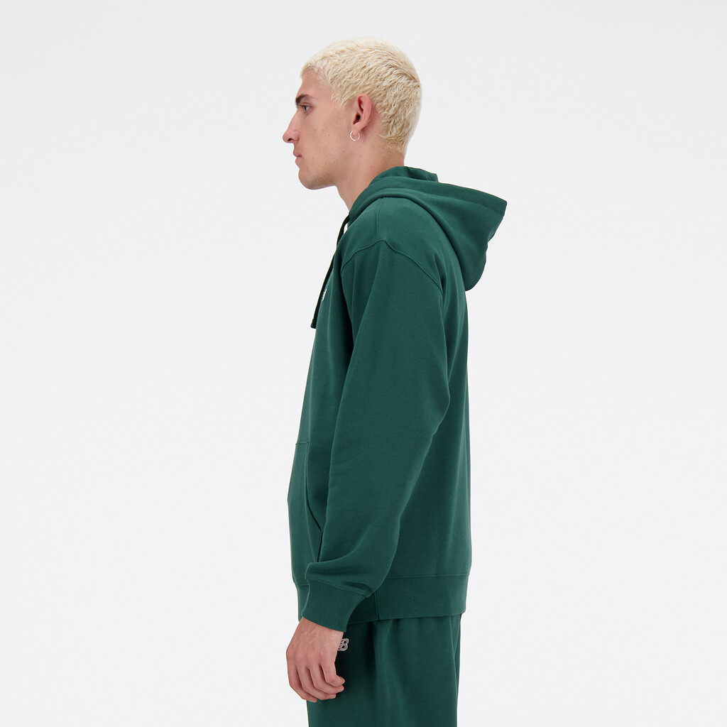 New Balance - Sport Essentials Small Logo French Terry Hoodie - nightwatch green