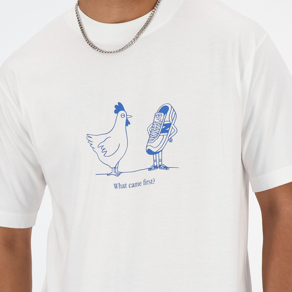 New Balance - New Balance Chicken Or Shoe Relaxed Tee - white