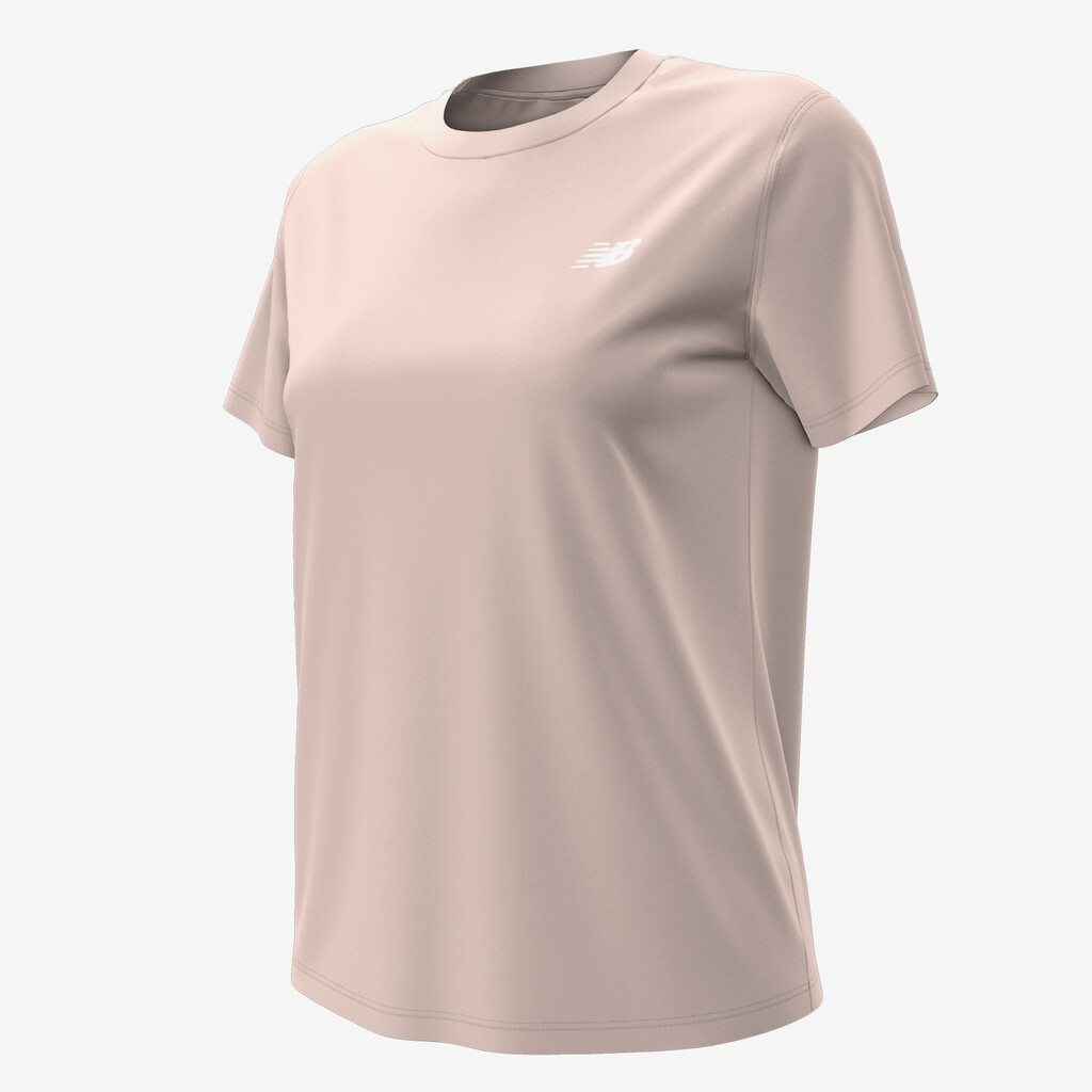 New Balance - W New Balance Jersey Small Logo T-Shirt - quartz pink