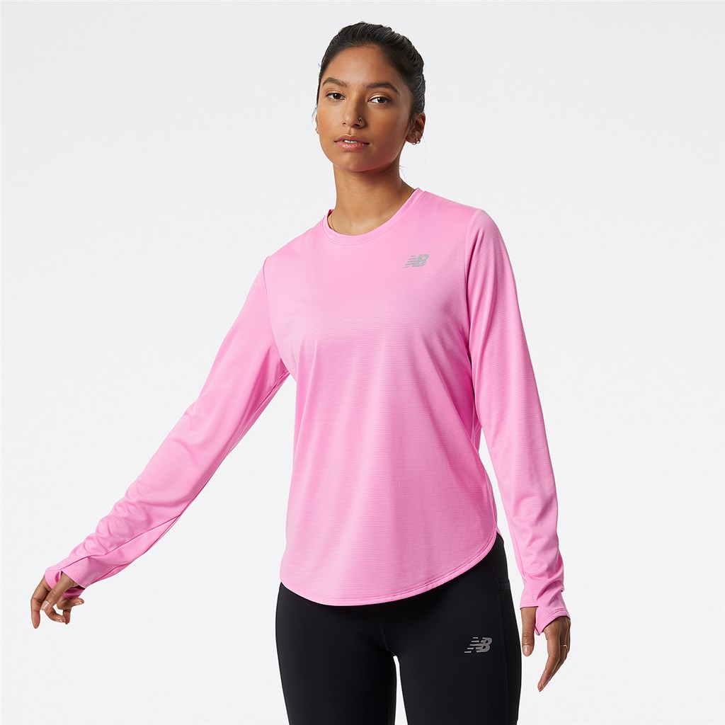 New Balance - W Accelerate Long Sleeve - vibrant pink