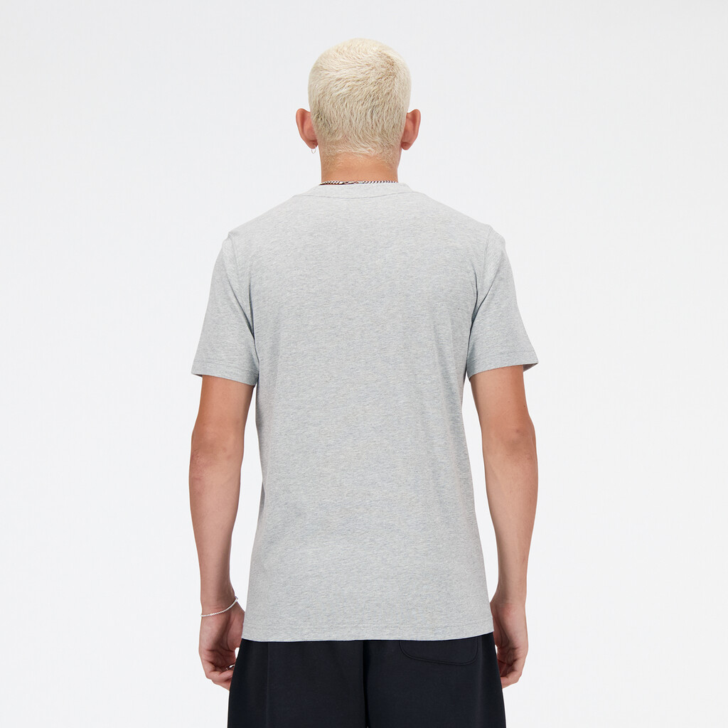 New Balance - Sport Essentials Stacked Logo T-Shirt - athletic grey
