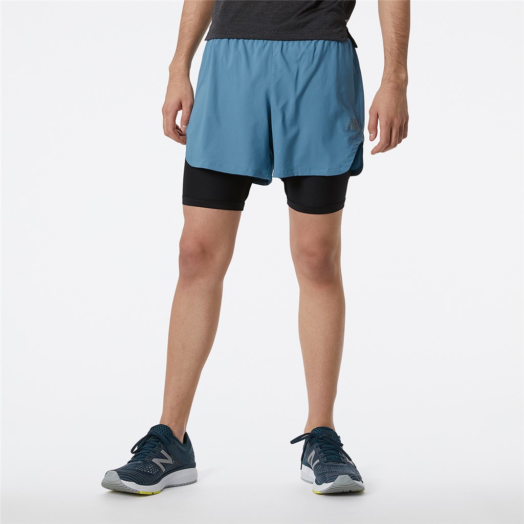 New Balance - Q Speed Fuel 2 in 1 5 Inch Short - spring tide
