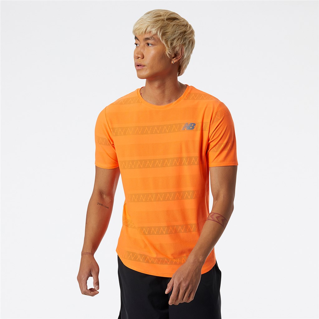 New Balance - Q Speed Jacquard Short Sleeve - vibrant orange