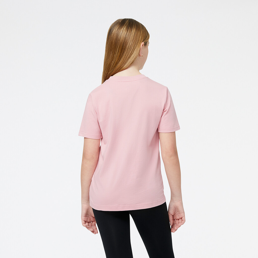 New Balance - Y Essentials Stacked Logo T-Shirt - hazy rose