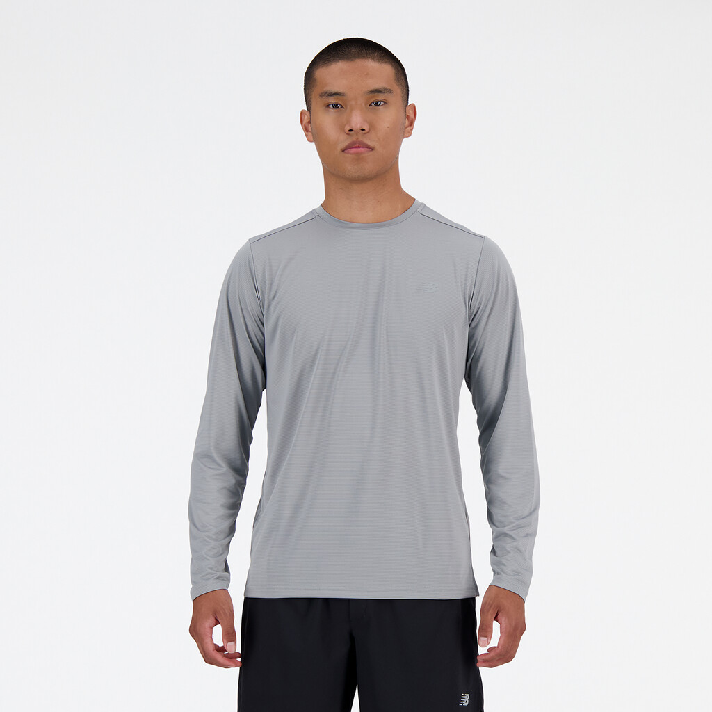 New Balance - New Balance Run Long Sleeve T-Shirt - slate grey