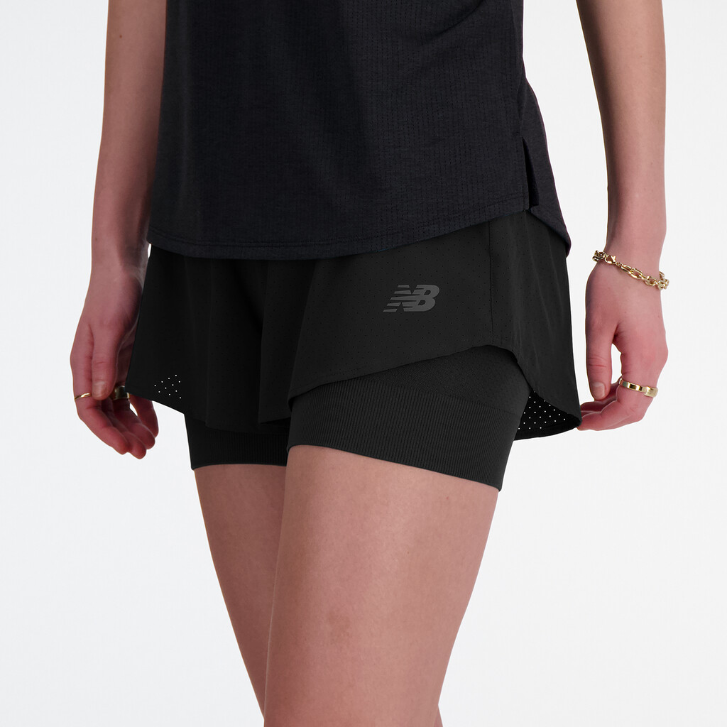 New Balance - W RC Seamless 2 In 1 Short 3 Inch - black
