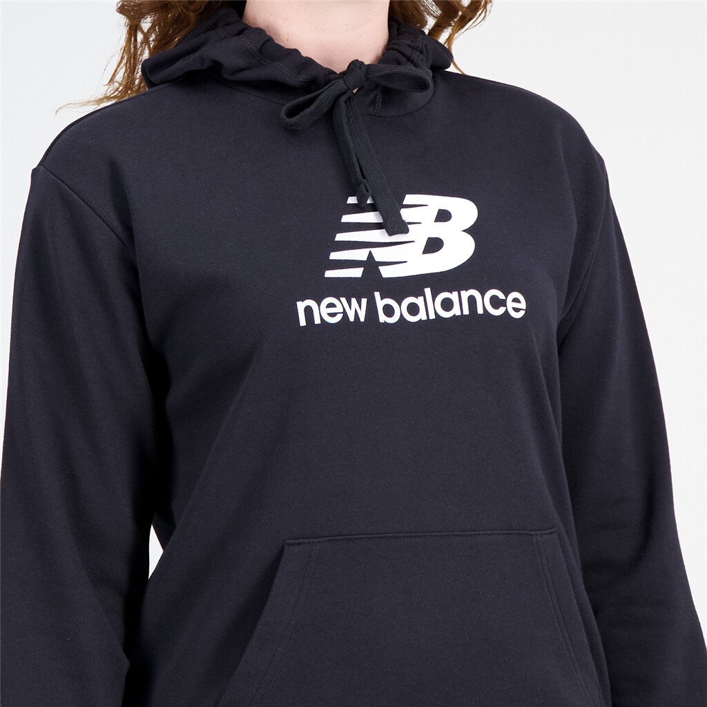 New Balance - W Essentials Stacked Logo Hoodie - black