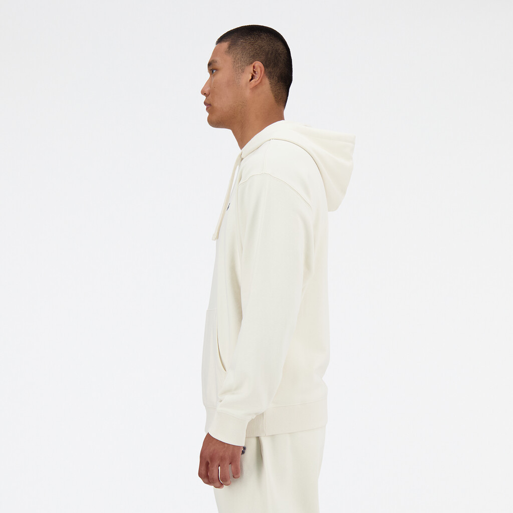 New Balance - Sport Essentials Small Logo French Terry Hoodie - linen