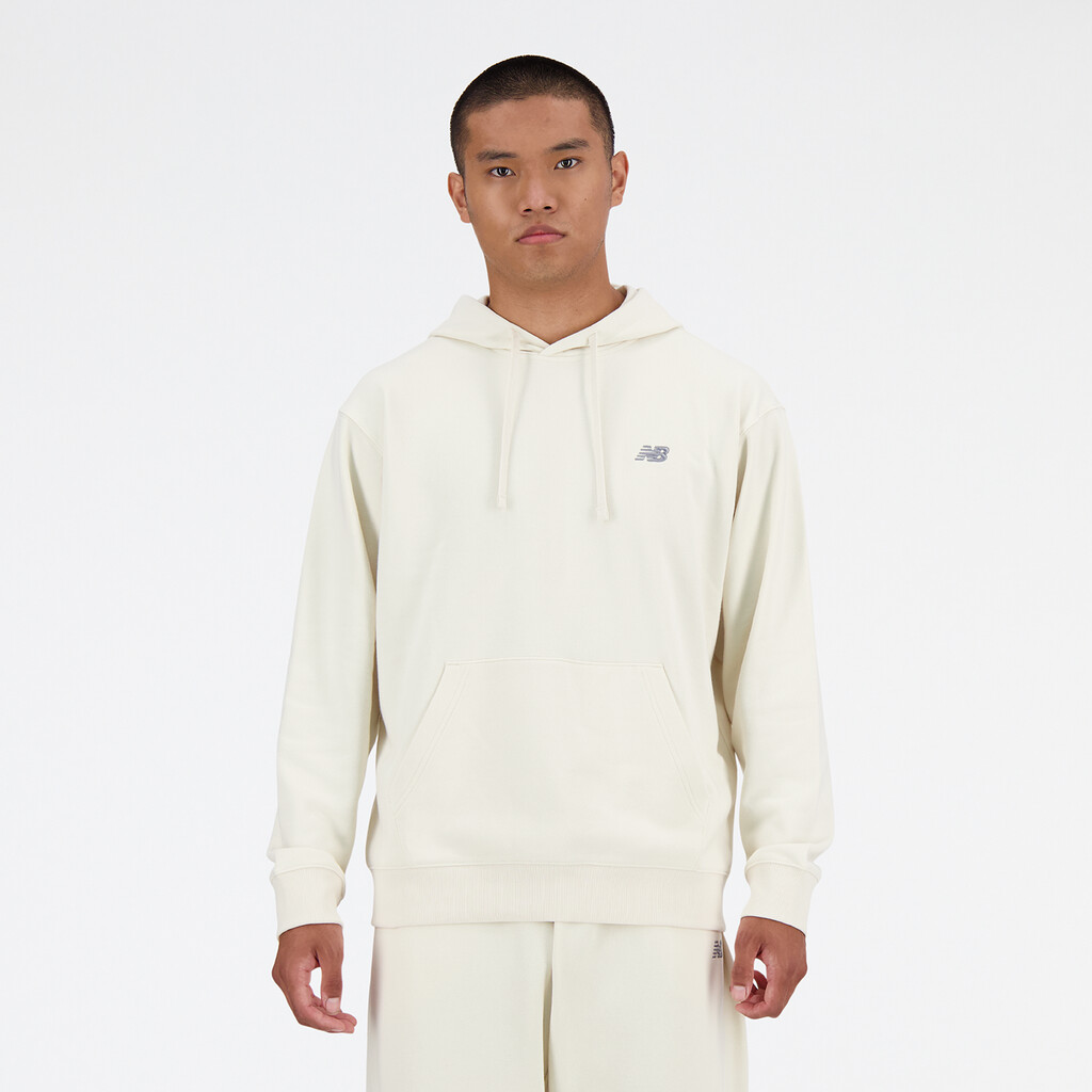 New Balance - Sport Essentials Small Logo French Terry Hoodie - linen