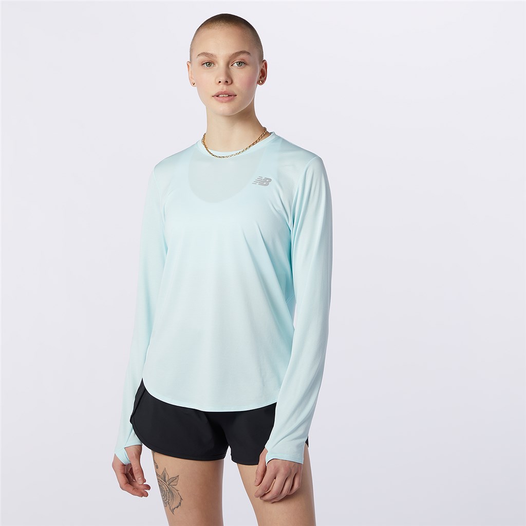 New Balance - W Accelerate Long Sleeve - pale blue chill