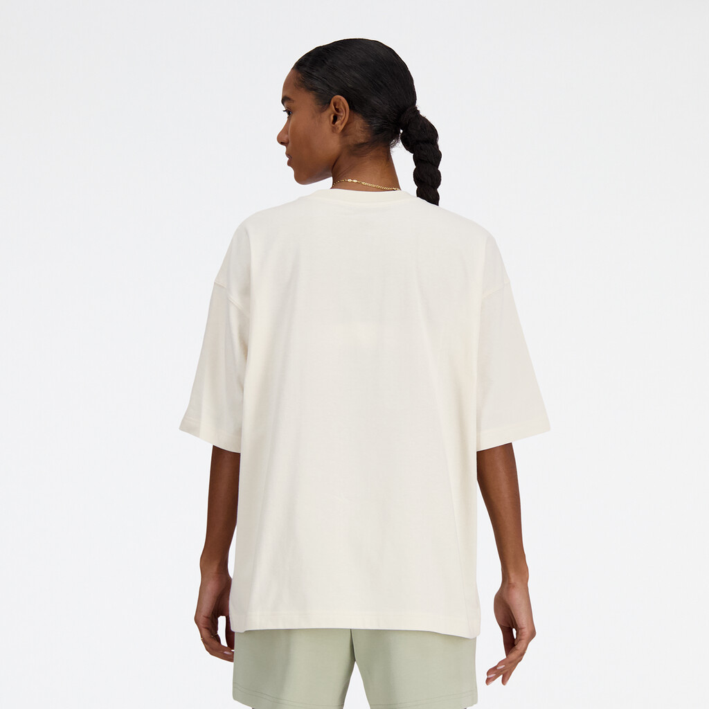 New Balance - W Hyper Density Jersey Oversized T-Shirt - linen