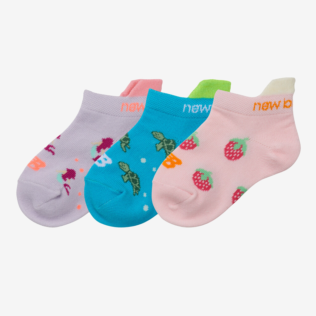 New Balance - Kids No Show Tab Socks 3 Pair - as2