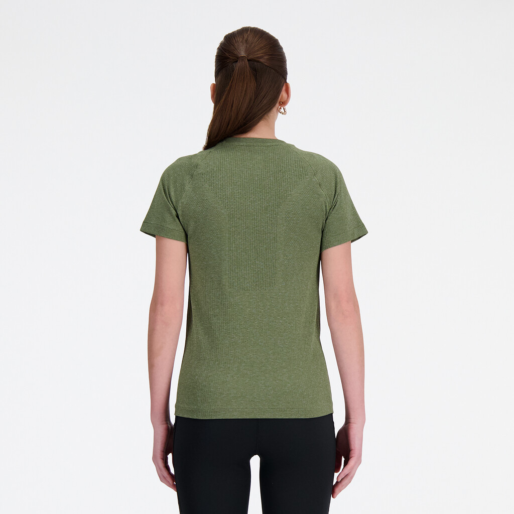 New Balance - W Seamless T-Shirt - dark olivine heather