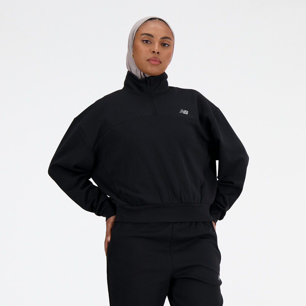 New Balance - W Triple Knit Spacer Pullover - black