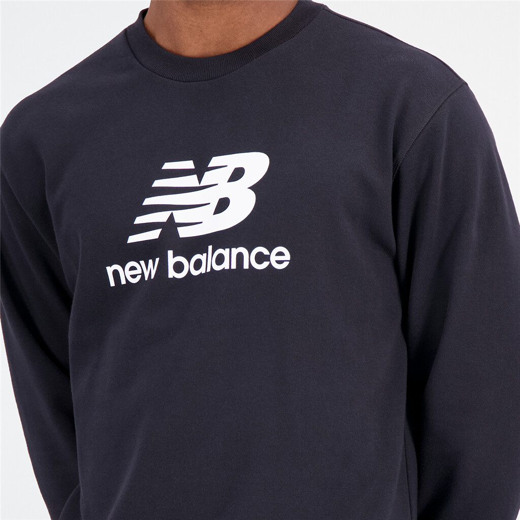 New Balance - Essentials Stacked Logo Crew - black