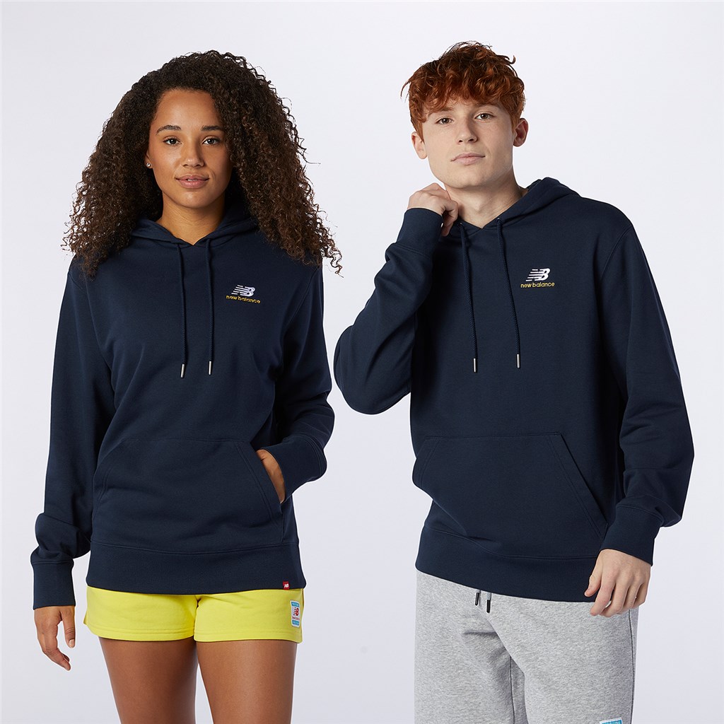 New Balance - NB Essentials Embroidered Hoodie - eclipse