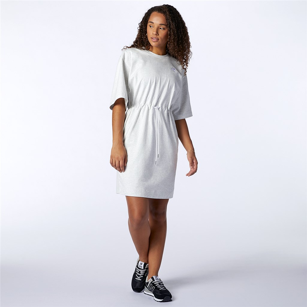 New Balance - W NB Athletics T-Shirt Dress - sea salt heather