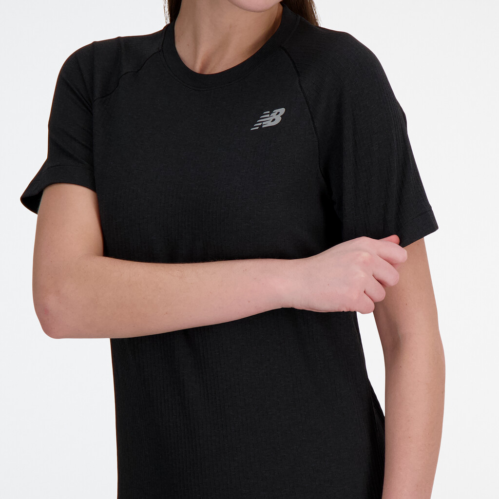 New Balance - W Seamless T-Shirt - black heather