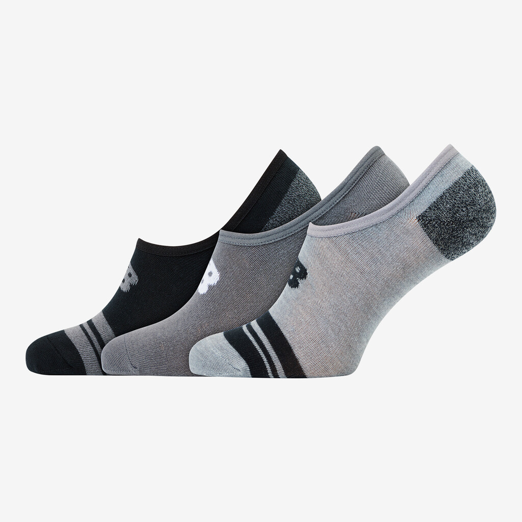 New Balance - NB Unisex Ultra Low No Show Sock 3 Pair - black/grey