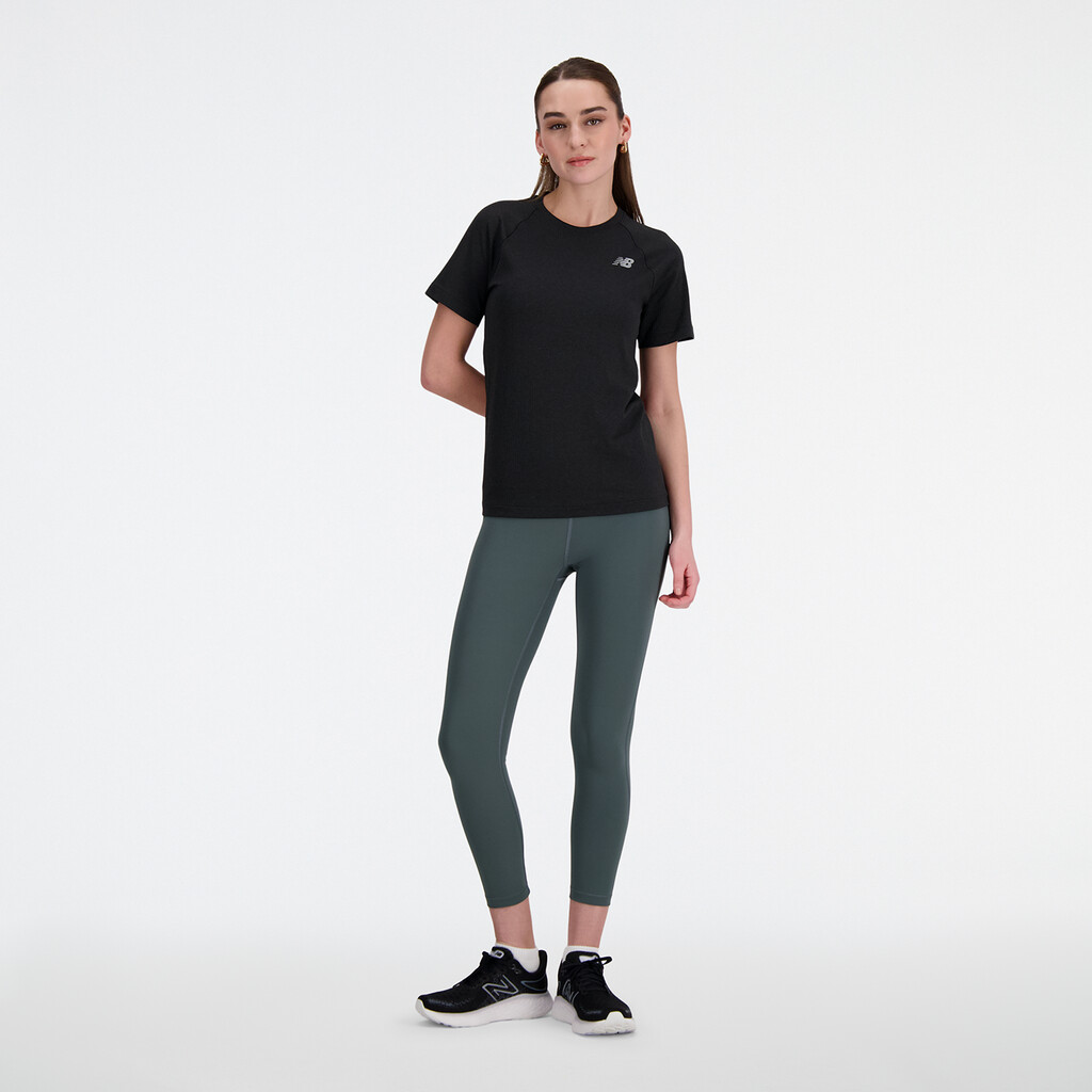 New Balance - W Seamless T-Shirt - black heather