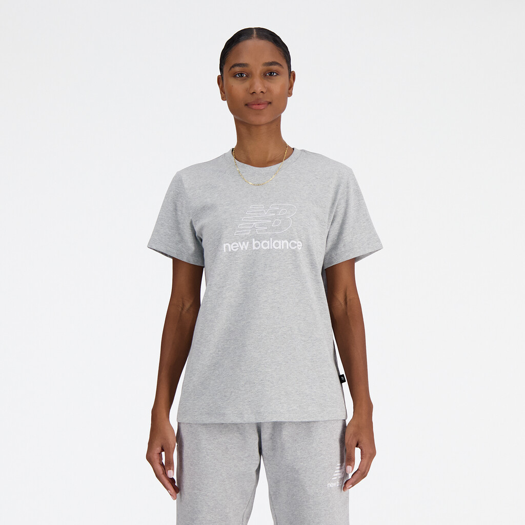 New Balance - W NB Sport Jersey Graphic T-Shirt - athletic grey